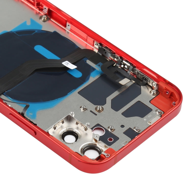ฝาหลังแบตเตอรี่ (พร้อมปุ่มด้านข้าง & ถาดการ์ด & Power + Volume Flex Cable & โมดูลการชาร์จไร้สาย) สำหรับ iPhone 12, For iPhone 12