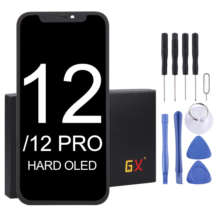 หน้าจอ LCD วัสดุ GX OLED และชุดประกอบ Digitizer สำหรับ iPhone 12/12 Pro, For iPhone 12 / 12 Pro (GX Hard OLED)