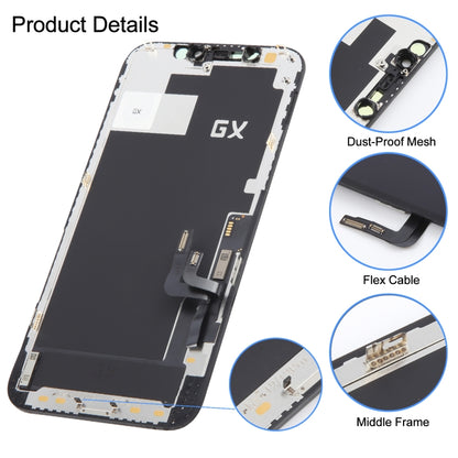 หน้าจอ LCD วัสดุ GX OLED และชุดประกอบ Digitizer สำหรับ iPhone 12/12 Pro, For iPhone 12 / 12 Pro (GX Hard OLED)
