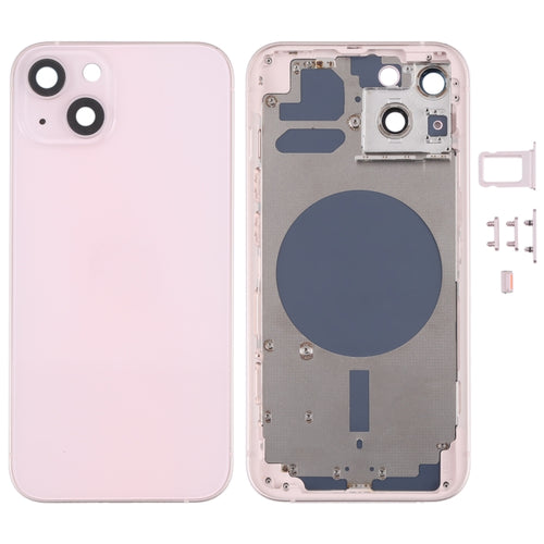 ฝาครอบด้านหลังพร้อมถาดซิมการ์ดและปุ่มด้านข้างและเลนส์กล้องสำหรับ iPhone 13, For iPhone 13(with Card Tray & Side Keys), For iPhone 13(with SIM Card Tray & Side Keys), For iPhone 13
