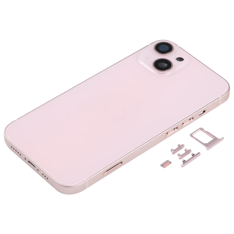 ฝาครอบด้านหลังพร้อมถาดซิมการ์ดและปุ่มด้านข้างและเลนส์กล้องสำหรับ iPhone 13, For iPhone 13(with Card Tray & Side Keys), For iPhone 13(with SIM Card Tray & Side Keys), For iPhone 13