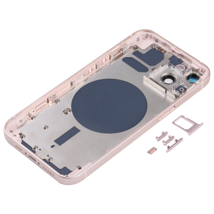 ฝาครอบด้านหลังพร้อมถาดซิมการ์ดและปุ่มด้านข้างและเลนส์กล้องสำหรับ iPhone 13, For iPhone 13(with Card Tray & Side Keys), For iPhone 13(with SIM Card Tray & Side Keys), For iPhone 13