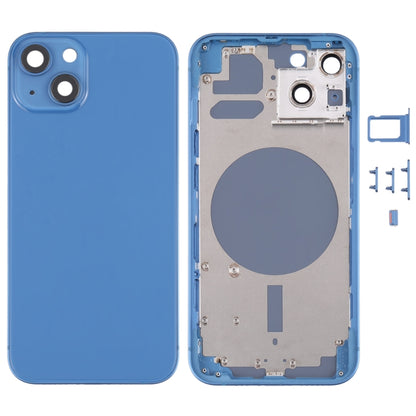 ฝาครอบด้านหลังพร้อมถาดซิมการ์ดและปุ่มด้านข้างและเลนส์กล้องสำหรับ iPhone 13, For iPhone 13(with Card Tray & Side Keys), For iPhone 13(with SIM Card Tray & Side Keys), For iPhone 13