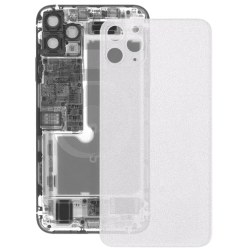 ฝาครอบด้านหลังแบตเตอรี่กระจกฝ้าโปร่งใสสำหรับ iPhone 11 Pro, For iPhone 11 Pro