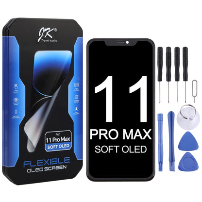 จอ LCD OLED แบบนิ่ม JK สำหรับ iPhone 11 Pro Max, For iPhone 11 Pro Max (JK Soft OLED)