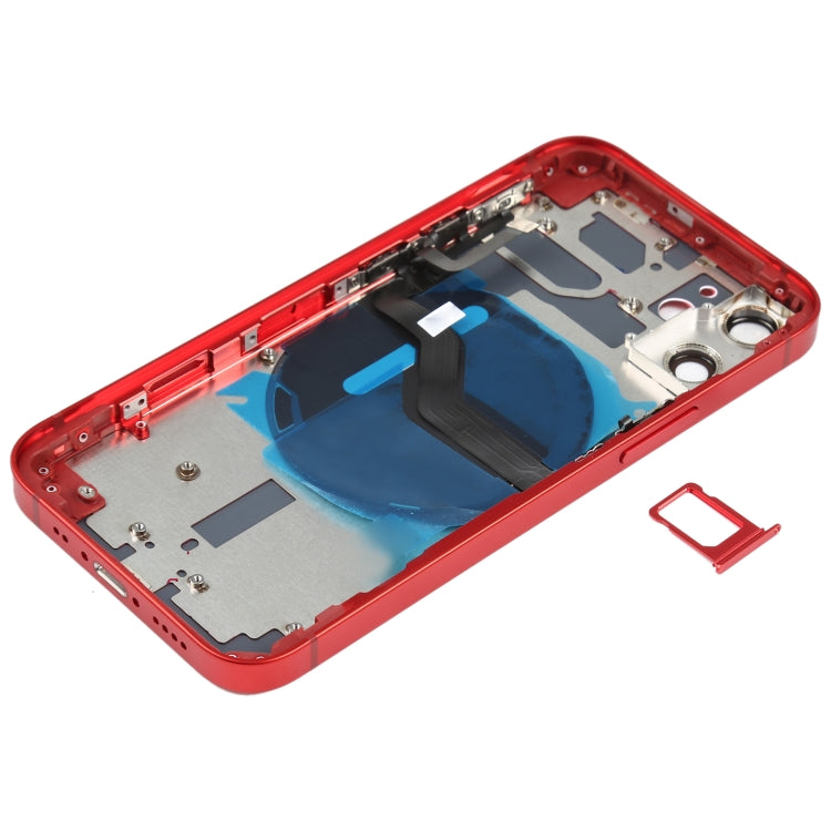 ฝาหลังแบตเตอรี่ (พร้อมปุ่มด้านข้าง & ถาดการ์ด & Power + Volume Flex Cable & โมดูลการชาร์จไร้สาย) สำหรับ iPhone 12 Mini, For iPhone 12 Mini