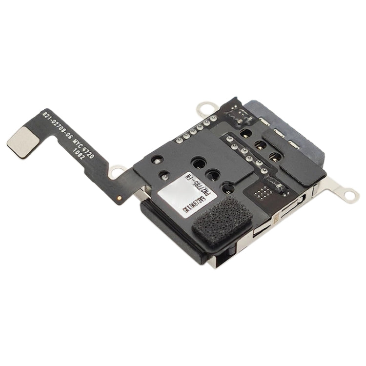 ซ็อกเก็ตผู้ถือซิมการ์ดคู่พร้อมสายเคเบิลแบบยืดหยุ่นสำหรับ iPhone 12 Pro Max, For iPhone 12 Pro Max(Dual)