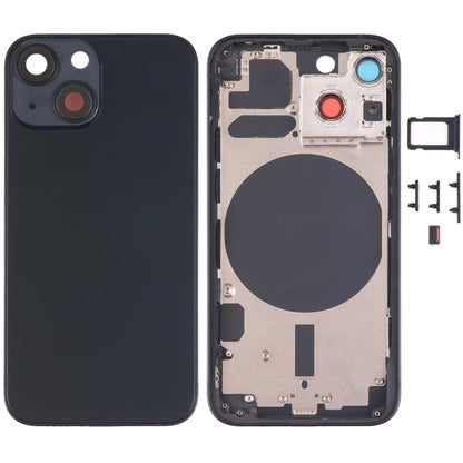 ฝาครอบด้านหลังพร้อมถาดซิมการ์ดและปุ่มด้านข้างและเลนส์กล้องสำหรับ iPhone 13 Mini, For iPhone 13 Mini