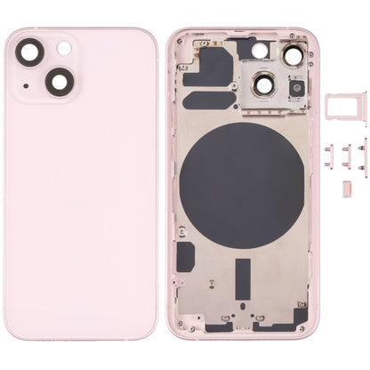 ฝาครอบด้านหลังพร้อมถาดซิมการ์ดและปุ่มด้านข้างและเลนส์กล้องสำหรับ iPhone 13 Mini, For iPhone 13 Mini