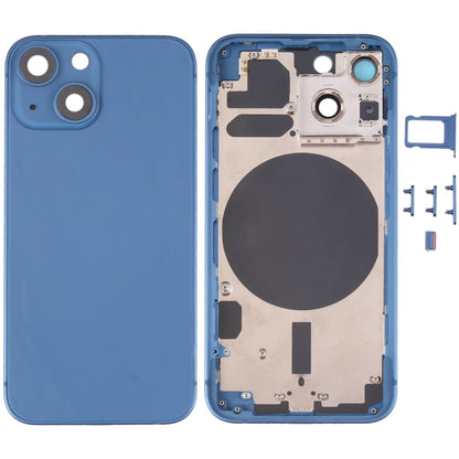 ฝาครอบด้านหลังพร้อมถาดซิมการ์ดและปุ่มด้านข้างและเลนส์กล้องสำหรับ iPhone 13 Mini, For iPhone 13 Mini