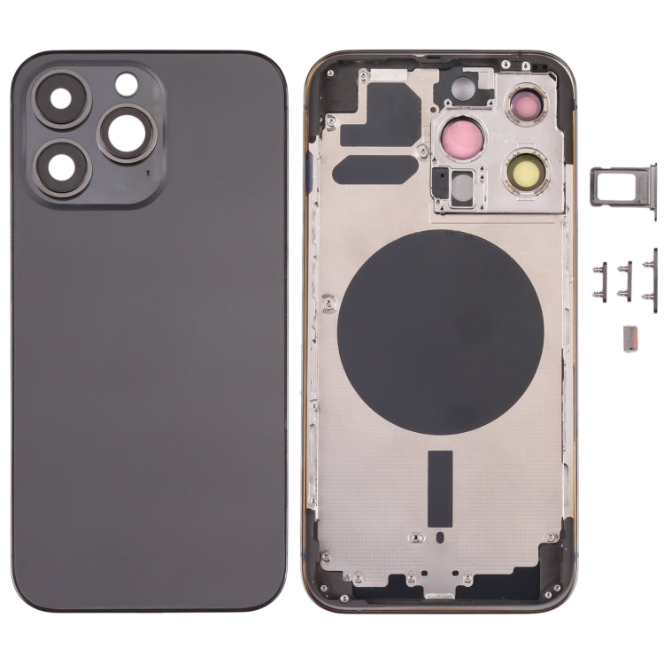 ฝาครอบด้านหลังพร้อมถาดซิมการ์ดและปุ่มด้านข้างและเลนส์กล้องสำหรับ iPhone 13 Pro, For iPhone 13 Pro(with SIM Card Tray), For iPhone 13 Pro (with SIM Card Tray), For iPhone 13 Pro