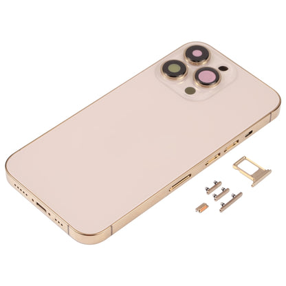 ฝาครอบด้านหลังพร้อมถาดซิมการ์ดและปุ่มด้านข้างและเลนส์กล้องสำหรับ iPhone 13 Pro, For iPhone 13 Pro(with SIM Card Tray), For iPhone 13 Pro (with SIM Card Tray), For iPhone 13 Pro