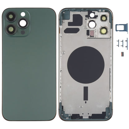 ฝาครอบด้านหลังพร้อมถาดซิมการ์ดและปุ่มด้านข้างและเลนส์กล้องสำหรับ iPhone 13 Pro Max, For iPhone 13 Pro Max(with SIM Card Tray), For iPhone 13 Pro Max (with SIM Card Tray), For iPhone 13 Pro Max