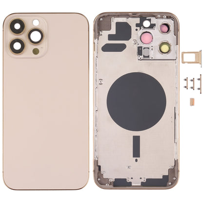ฝาครอบด้านหลังพร้อมถาดซิมการ์ดและปุ่มด้านข้างและเลนส์กล้องสำหรับ iPhone 13 Pro Max, For iPhone 13 Pro Max(with SIM Card Tray), For iPhone 13 Pro Max (with SIM Card Tray), For iPhone 13 Pro Max