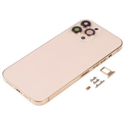 ฝาครอบด้านหลังพร้อมถาดซิมการ์ดและปุ่มด้านข้างและเลนส์กล้องสำหรับ iPhone 13 Pro Max, For iPhone 13 Pro Max(with SIM Card Tray), For iPhone 13 Pro Max (with SIM Card Tray), For iPhone 13 Pro Max
