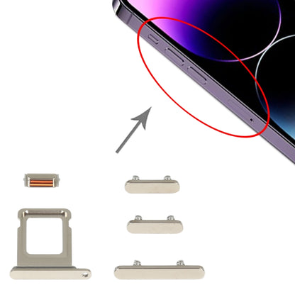 ถาดซิมการ์ด + ปุ่มด้านข้างสำหรับ iPhone 14 Pro, For iPhone 14 Pro (Single card), For iPhone 14 Pro(Purple), For iPhone 14 Pro(Single card), For iPhone 14 Pro