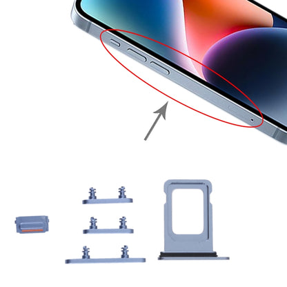 ถาดซิมการ์ด + ถาดซิมการ์ด + ปุ่มด้านข้างสำหรับ iPhone 14, For iPhone 14