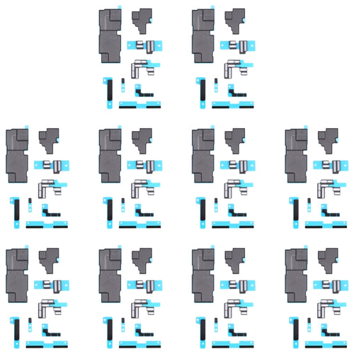 สำหรับ iPhone 14 Pro Max 10 ชิ้นเมนบอร์ดแผ่นโฟมฟองน้ำ + สติกเกอร์กราไฟท์ระบายความร้อน, For iPhone 14 Pro Max