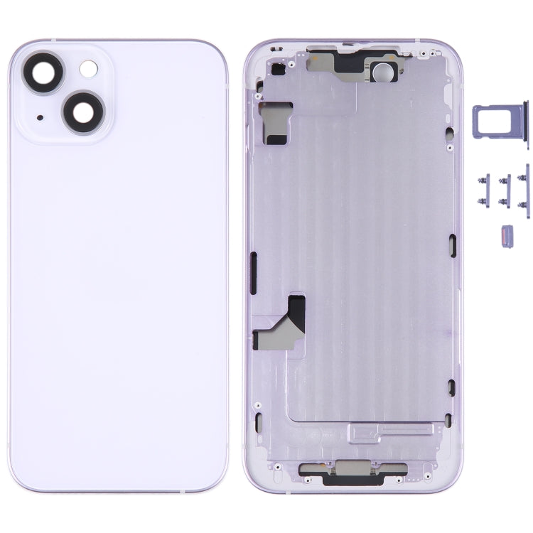 สำหรับฝาหลังแบตเตอรี่ iPhone 14 พร้อมกรอบกลาง / ปุ่มด้านข้าง, For iPhone 14 (with Middle Frame)