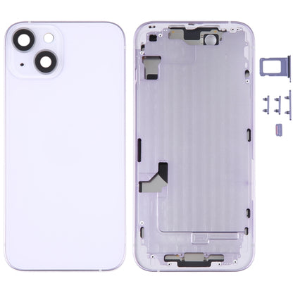 สำหรับฝาหลังแบตเตอรี่ iPhone 14 พร้อมกรอบกลาง / ปุ่มด้านข้าง, For iPhone 14 (with Middle Frame)