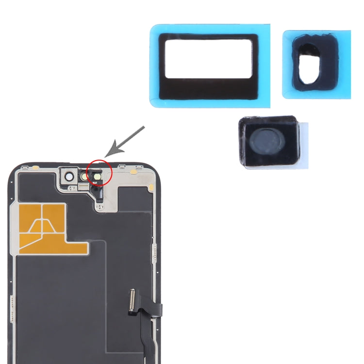 100/ชุดเซนเซอร์หลังสติกเกอร์กาวสำหรับ iPhone 14 Pro Max / 14 Pro
