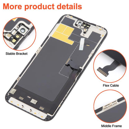 หน้าจอ OLED แบบนุ่ม Ruiju สำหรับ iPhone 14 Pro Max, For iPhone 14 Pro Max(Soft OLED)
