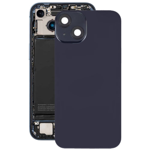 สำหรับ iPhone 14 Plus ฝาหลังแบตเตอรี่กระจกพร้อมขายึดแฟลช + โมดูลชาร์จไร้สาย, For iPhone 14 Plus