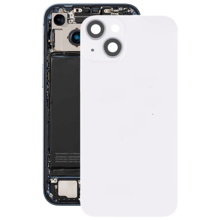สำหรับ iPhone 14 Plus ฝาหลังแบตเตอรี่กระจกพร้อมขายึดแฟลช + โมดูลชาร์จไร้สาย, For iPhone 14 Plus