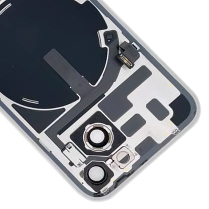 สำหรับ iPhone 14 ฝาหลังแบตเตอรี่กระจกพร้อมขายึดแฟลช + โมดูลชาร์จไร้สาย, For iPhone 14