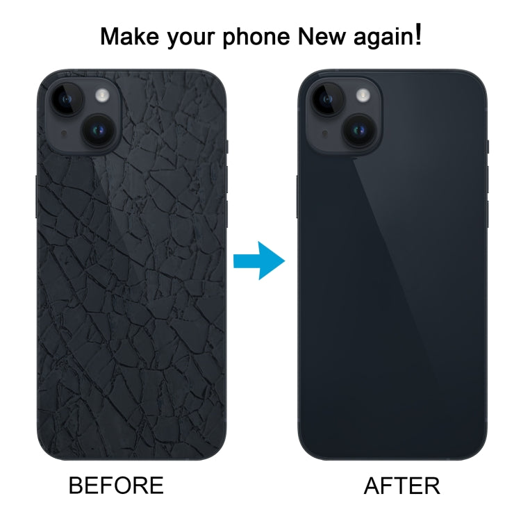 สำหรับ iPhone 14 ฝาหลังแบตเตอรี่กระจกพร้อมขายึดแฟลช + โมดูลชาร์จไร้สาย, For iPhone 14