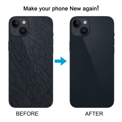 สำหรับ iPhone 14 ฝาหลังแบตเตอรี่กระจกพร้อมขายึดแฟลช + โมดูลชาร์จไร้สาย, For iPhone 14