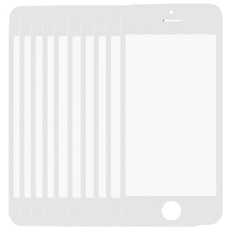 10 ชิ้นสำหรับ iPhone 5 และ 5S หน้าจอด้านหน้าเลนส์กระจกด้านนอก, 10 PCS for i5 & 5S, 10 PCS for iPhone 5 & 5S