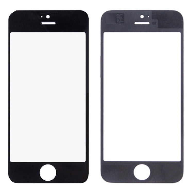 5 ชิ้นสีดำ + 5 ชิ้นสีขาวสำหรับ iPhone 5 และ 5S หน้าจอด้านหน้าเลนส์กระจกด้านนอก, 5 Black 5 White for i5 & 5S