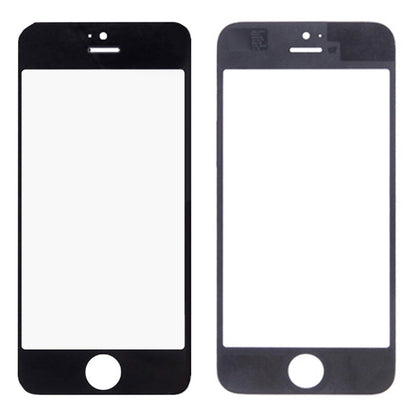 5 ชิ้นสีดำ + 5 ชิ้นสีขาวสำหรับ iPhone 5 และ 5S หน้าจอด้านหน้าเลนส์กระจกด้านนอก, 5 Black 5 White for i5 & 5S