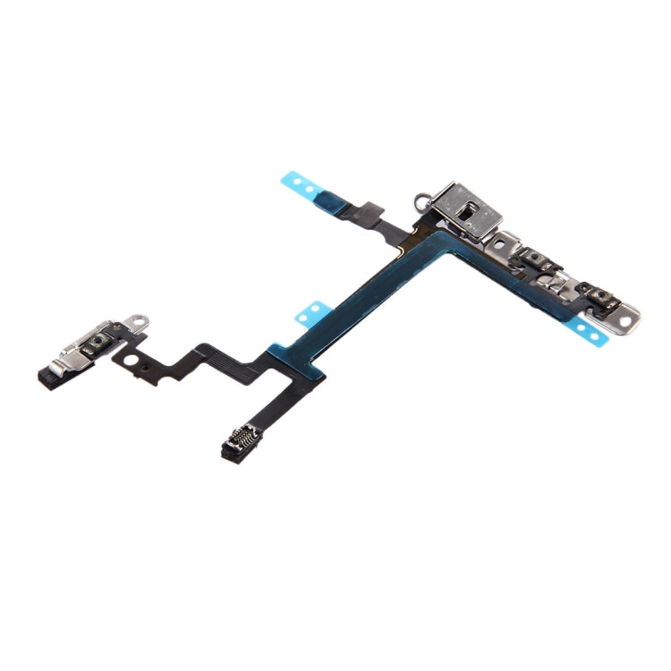 ปุ่มเปิดปิดและปุ่มปรับระดับเสียง Flex Cable พร้อมขายึดสำหรับ iPhone 5, For iPhone 5