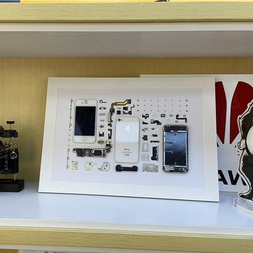 NonWorking Fake Dummy 3D โทรศัพท์มือถือกรอบรูปติดตั้งถอดชิ้นส่วนตัวอย่างสำหรับ iPhone 4