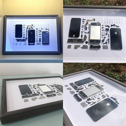 NonWorking Fake Dummy 3D โทรศัพท์มือถือกรอบรูปติดตั้งถอดชิ้นส่วนตัวอย่างสำหรับ iPhone 4
