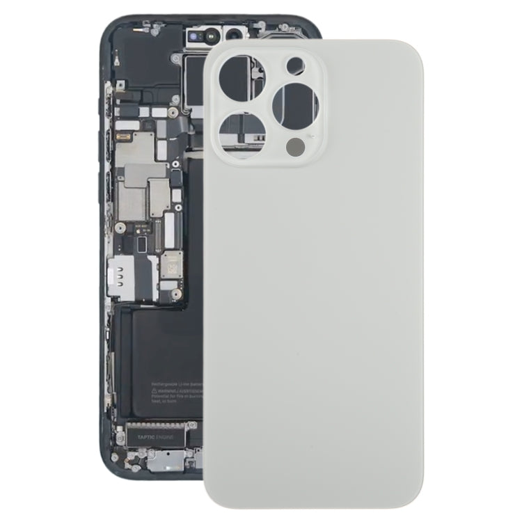 สำหรับ iPhone 15 Pro Max ฝาหลังแบตเตอรี่แก้ว, For iPhone 15 Pro Max