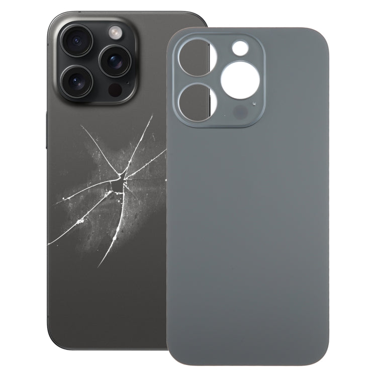 สำหรับ iPhone 15 Pro เปลี่ยนได้ง่ายรูกล้องขนาดใหญ่ฝาครอบฝาหลังแบตเตอรี่แก้ว, For iPhone 15 Pro(Not Disassemble)