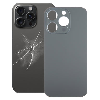 สำหรับ iPhone 15 Pro เปลี่ยนได้ง่ายรูกล้องขนาดใหญ่ฝาครอบฝาหลังแบตเตอรี่แก้ว, For iPhone 15 Pro(Not Disassemble)