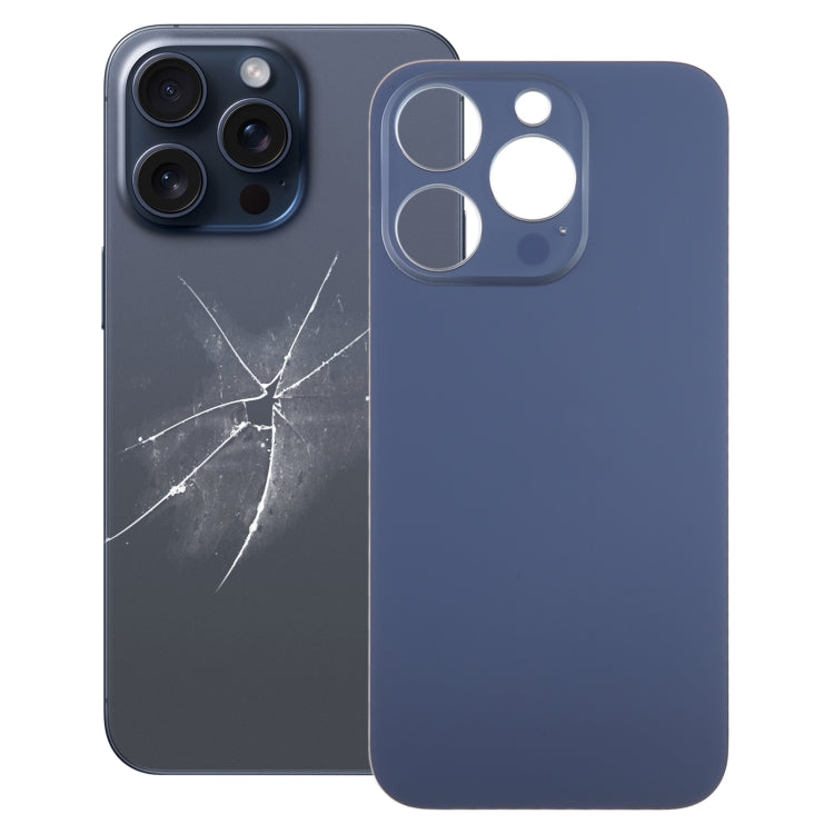 สำหรับ iPhone 15 Pro เปลี่ยนได้ง่ายรูกล้องขนาดใหญ่ฝาครอบฝาหลังแบตเตอรี่แก้ว, For iPhone 15 Pro(Not Disassemble)