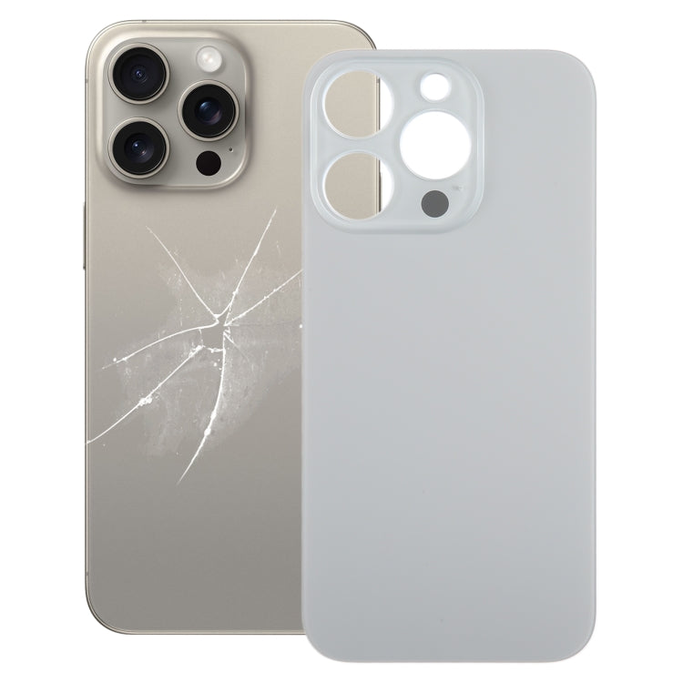 สำหรับ iPhone 15 Pro เปลี่ยนได้ง่ายรูกล้องขนาดใหญ่ฝาครอบฝาหลังแบตเตอรี่แก้ว, For iPhone 15 Pro(Not Disassemble)