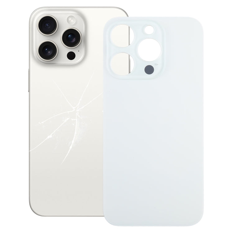 สำหรับ iPhone 15 Pro เปลี่ยนได้ง่ายรูกล้องขนาดใหญ่ฝาครอบฝาหลังแบตเตอรี่แก้ว, For iPhone 15 Pro(Not Disassemble)