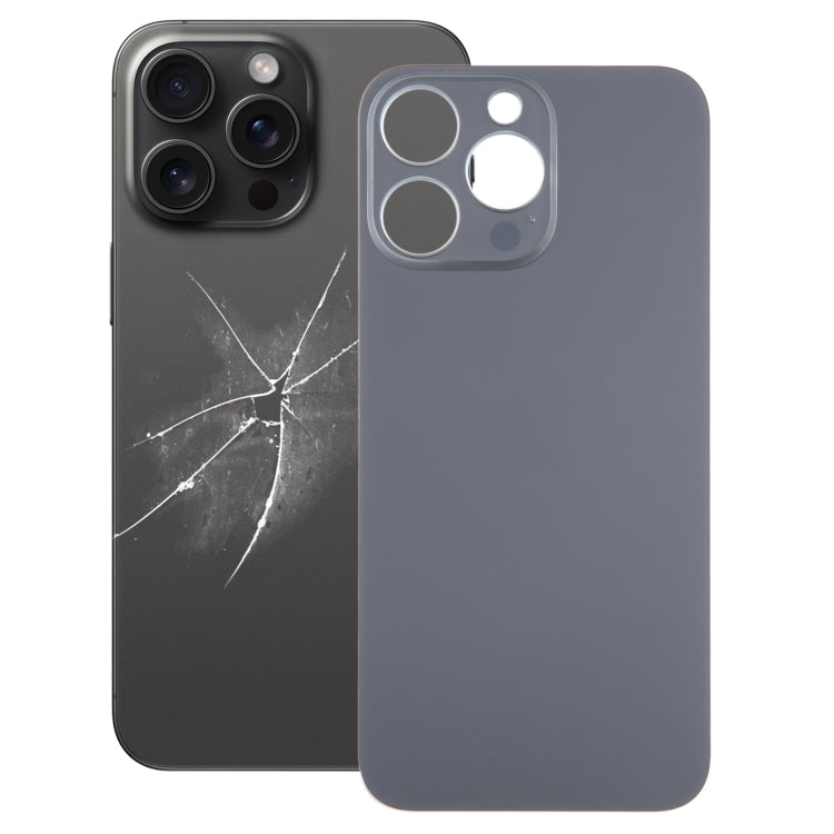 สำหรับ iPhone 15 Pro Max เปลี่ยนได้ง่ายรูกล้องขนาดใหญ่ฝาครอบฝาหลังแบตเตอรี่แก้ว, For iPhone 15 Pro Max(Not Disassemble)