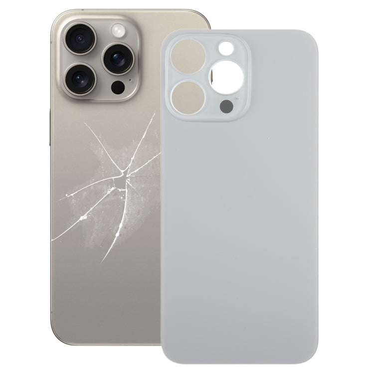 สำหรับ iPhone 15 Pro Max เปลี่ยนได้ง่ายรูกล้องขนาดใหญ่ฝาครอบฝาหลังแบตเตอรี่แก้ว, For iPhone 15 Pro Max(Not Disassemble)