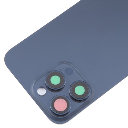 สำหรับ iPhone 15 Pro ฝาหลังแบตเตอรี่แก้วพร้อมฝาครอบเลนส์กล้อง, For iPhone 15 Pro(with Camera Cover)
