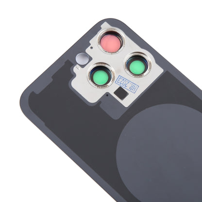 สำหรับ iPhone 15 Pro ฝาหลังแบตเตอรี่แก้วพร้อมฝาครอบเลนส์กล้อง, For iPhone 15 Pro(with Camera Cover)