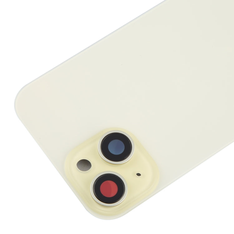 สำหรับฝาหลังแบตเตอรี่ iPhone 15 พร้อมฝาครอบเลนส์กล้อง + แม่เหล็ก MagSafe, For iPhone 15 (with MagSafe)