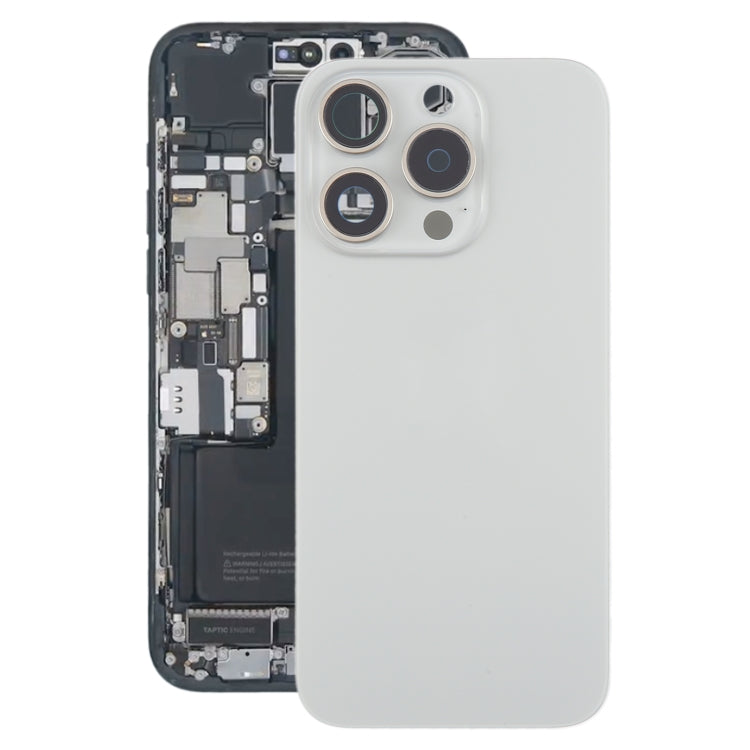 สำหรับฝาหลังแบตเตอรี่ iPhone 15 Pro พร้อมฝาครอบเลนส์กล้อง + แม่เหล็ก MagSafe, For iPhone 15 Pro (with MagSafe)