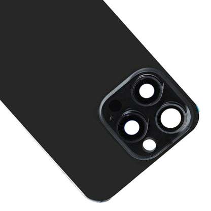 สำหรับ iPhone 15 Pro ฝาหลังแบตเตอรี่กระจกพร้อมขายึดแฟลช + โมดูลชาร์จไร้สาย, For iPhone 15 Pro